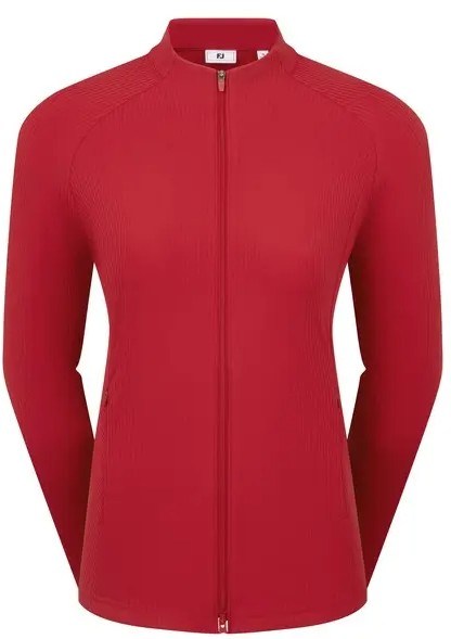 FootJoy Full-Zip Rib Midlayer damska bluza, czerwona