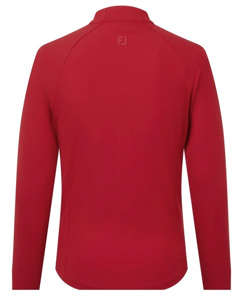 FootJoy Full-Zip Rib Midlayer damska bluza, czerwona
