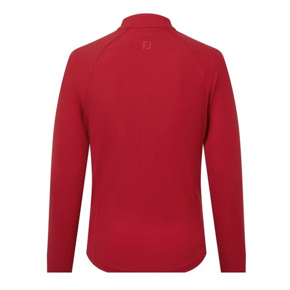 FootJoy Full-Zip Rib Midlayer damska bluza, czerwona