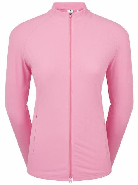 FootJoy Full-Zip Rib Midlayer damska bluza, różowa