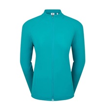 FootJoy Full-Zip Rib Midlayer damska bluza, tite blue