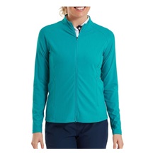 FootJoy Full-Zip Rib Midlayer damska bluza, tite blue