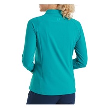 FootJoy Full-Zip Rib Midlayer damska bluza, tite blue
