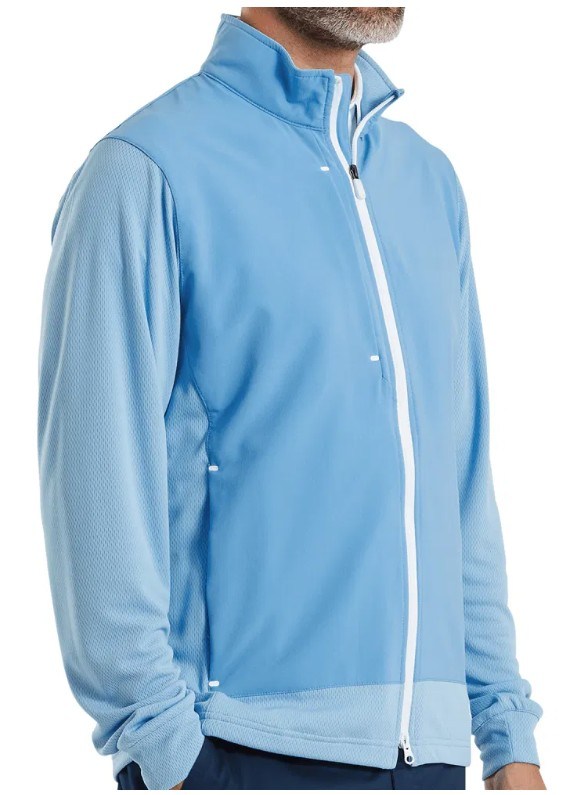FootJoy Tempo Hybrid Full-Zip męska kurtka, blue reef/deep reef