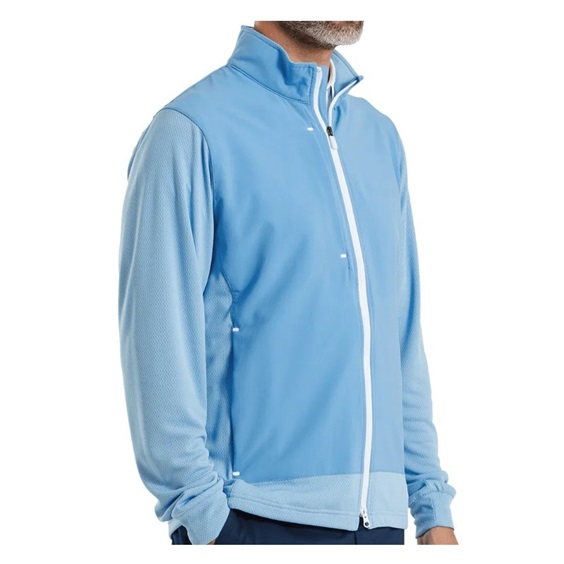 FootJoy Tempo Hybrid Full-Zip męska kurtka, blue reef/deep reef
