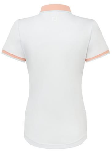 FootJoy Cap Sleeve damskie polo, białe