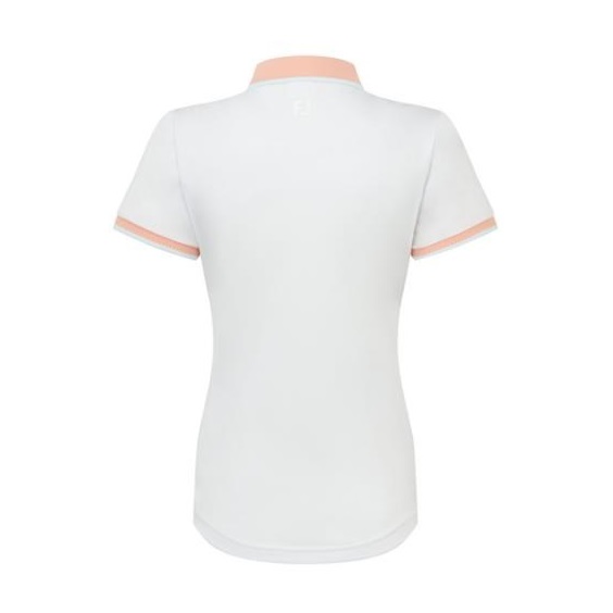FootJoy Cap Sleeve damskie polo, białe