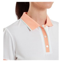 FootJoy Cap Sleeve damskie polo, białe