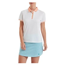 FootJoy Cap Sleeve damskie polo, białe