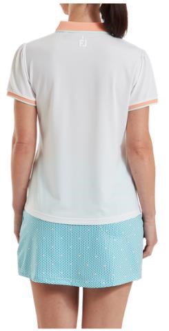 FootJoy Cap Sleeve damskie polo, białe