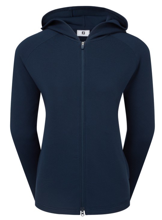 Footjoy Full-Zip Ottoman Hoodie damska bluza, granatowa
