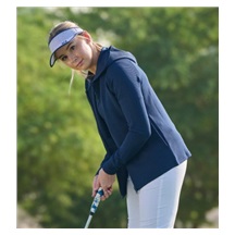 Footjoy Full-Zip Ottoman Hoodie damska bluza, granatowa