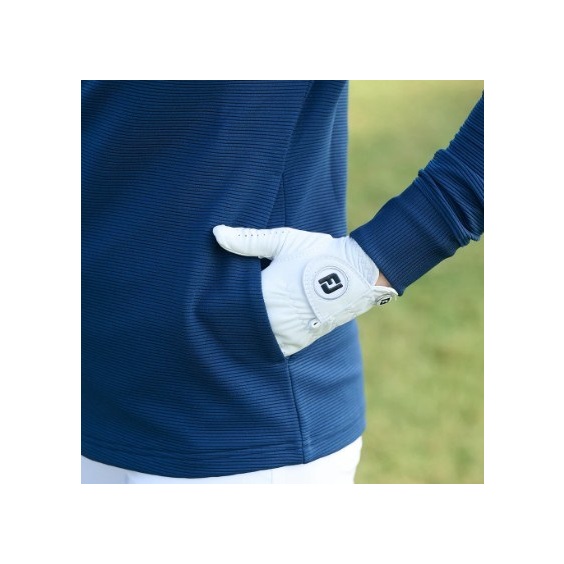 Footjoy Full-Zip Ottoman Hoodie damska bluza, granatowa