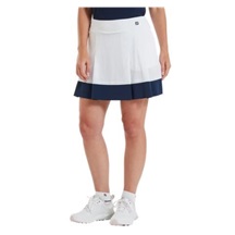 FootJoy Pleated spódnica golfowa, biało/granatowa
