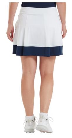 FootJoy Pleated spódnica golfowa, biało/granatowa