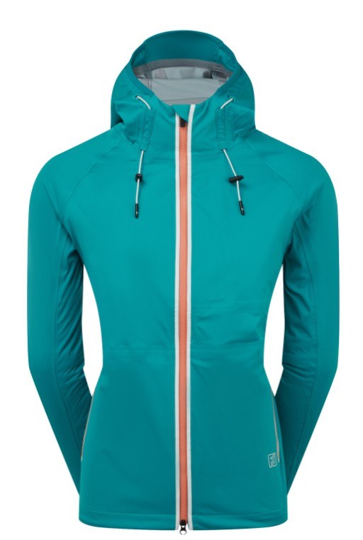 FootJoy HydroKnit damska kurtka wodoodporna, blue/white/desert peach