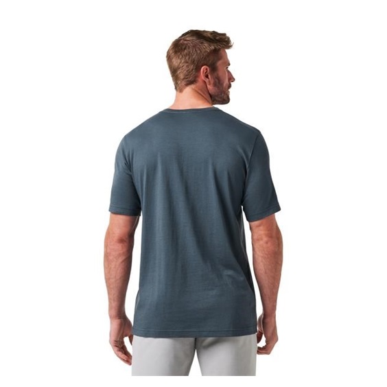 Travis Mathew Lost Swing Tee koszulka męska, mood indigo/vintage indigo