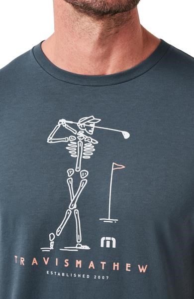 Travis Mathew Lost Swing Tee koszulka męska, mood indigo/vintage indigo