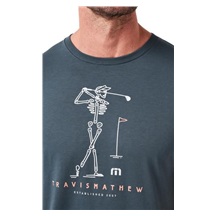 Travis Mathew Lost Swing Tee koszulka męska, mood indigo/vintage indigo