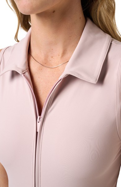 Travis Mathew Moveknit Sleeveless Polo damska sukienka, violet ice