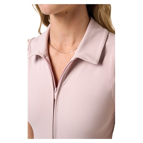Travis Mathew Moveknit Sleeveless Polo damska sukienka, violet ice
