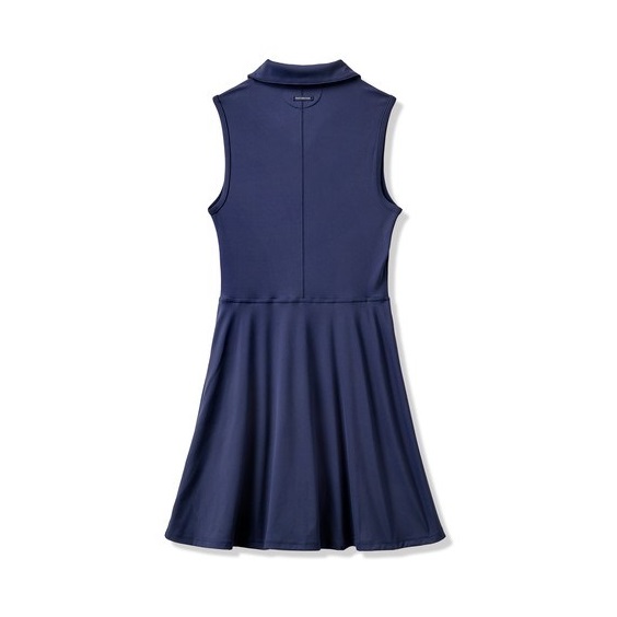 Travis Mathew Moveknit Sleeveless Polo damska sukienka, granatowa