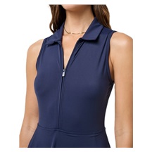 Travis Mathew Moveknit Sleeveless Polo damska sukienka, granatowa