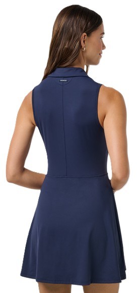 Travis Mathew Moveknit Sleeveless Polo damska sukienka, granatowa