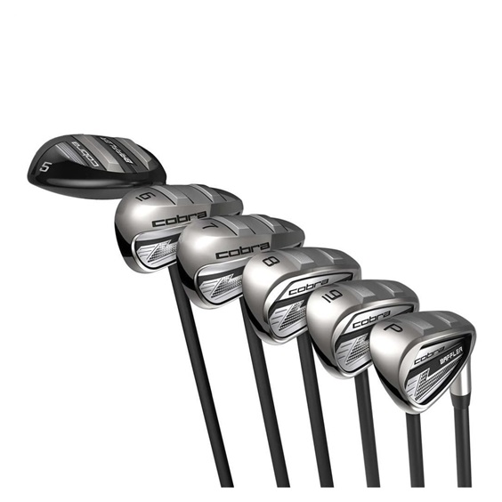 Cobra BAFFLER Black Silver Combo zestaw męskich kijów golfowych, grafit