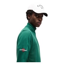 Callaway 1/4 Zip Mock męski sweter, deep galapagos green