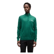 Callaway 1/4 Zip Mock męski sweter, deep galapagos green