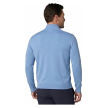 Callaway 1/4 Zip Mock męski sweter, vista blue