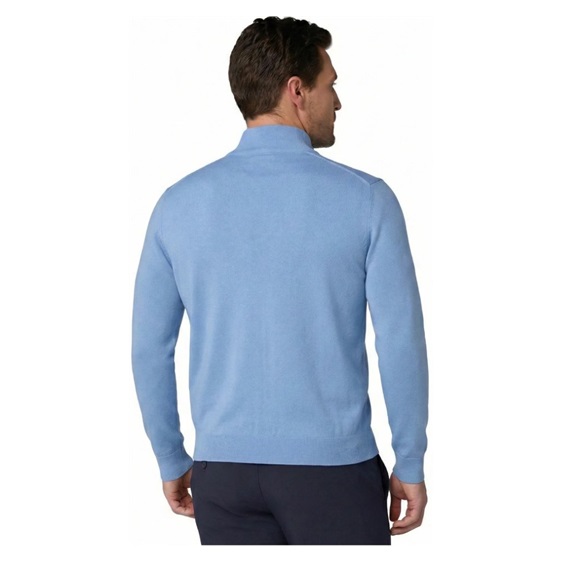 Callaway 1/4 Zip Mock męski sweter, vista blue