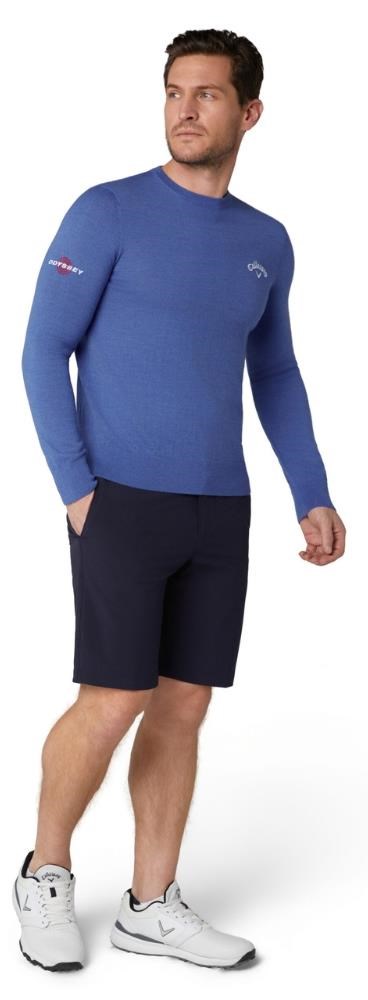 Callaway Crew Neck Merino Mix męski sweter, niebieski