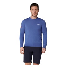 Callaway Crew Neck Merino Mix męski sweter, niebieski