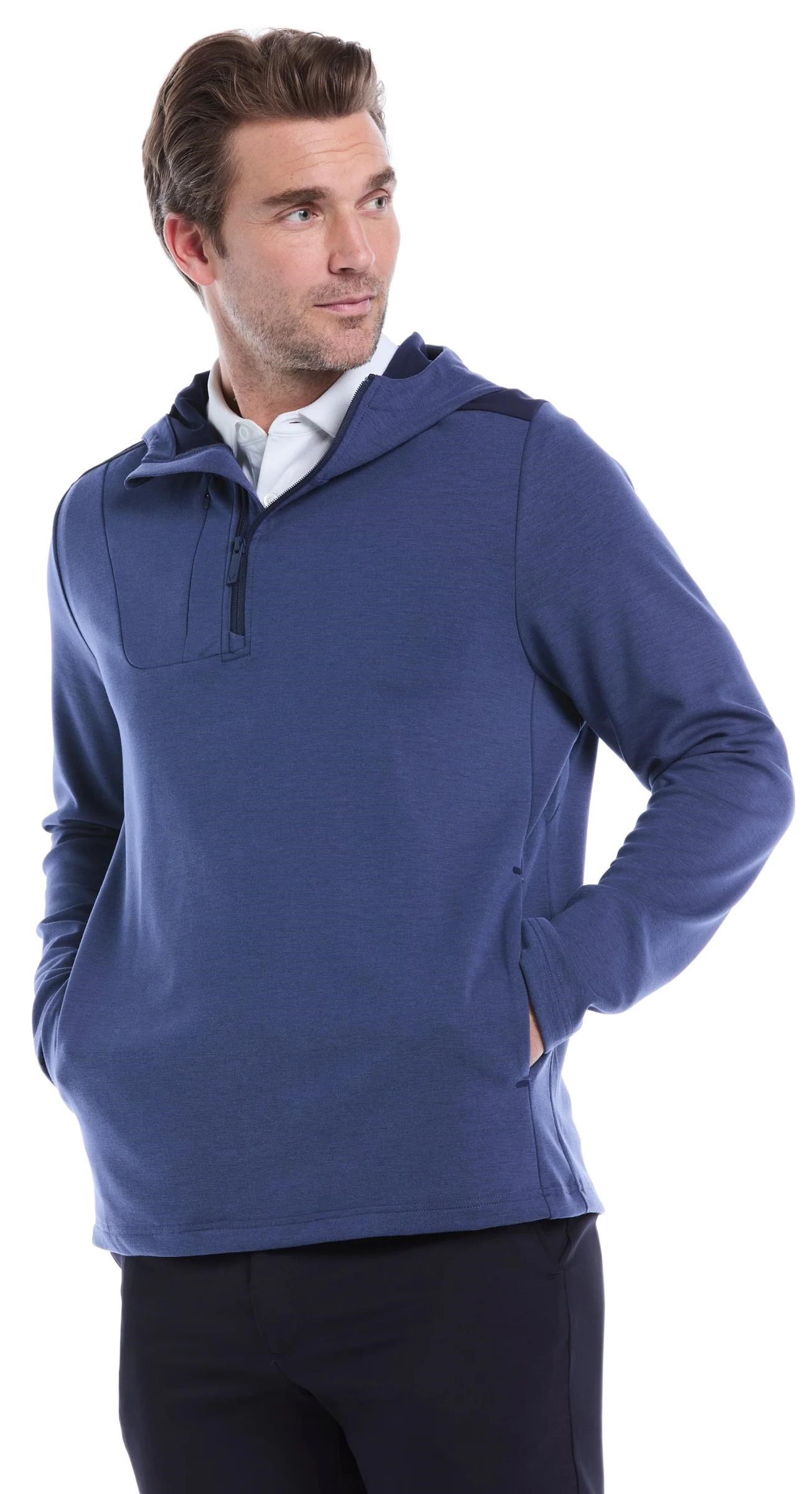 Callaway Soft Touch 1/4 Zip Premium męska bluza, granatowa