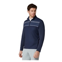 Callaway Blocked Printed Chev Textured męska bluza, granatowa