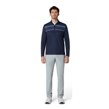 Callaway Blocked Printed Chev Textured męska bluza, granatowa