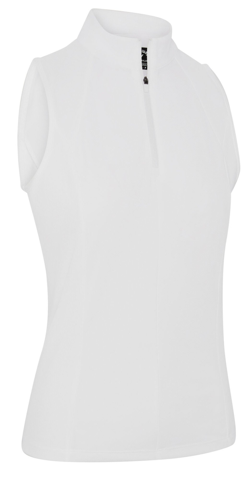 Callaway Rib Play Sleeveless damskie polo, białe