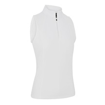 Callaway Rib Play Sleeveless damskie polo, białe