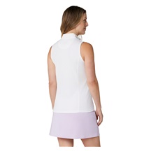 Callaway Rib Play Sleeveless damskie polo, białe