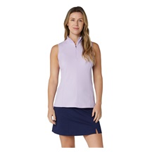 Callaway Rib Play Sleeveless damskie polo, pastel lilac