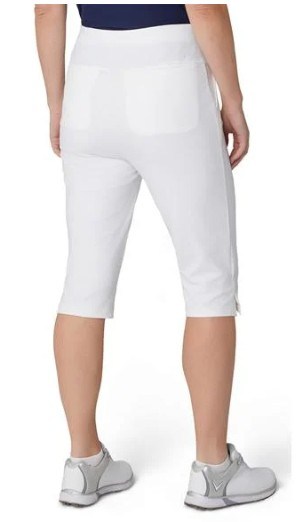 Callaway Hybrid Pull On Bermuda damskie spodenki, białe