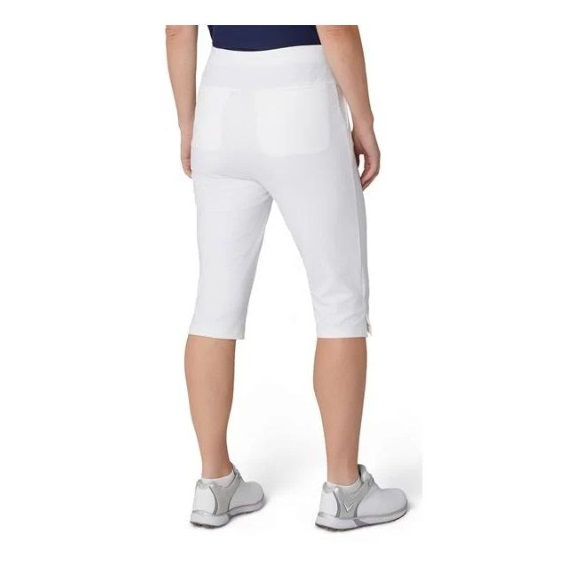 Callaway Hybrid Pull On Bermuda damskie spodenki, białe