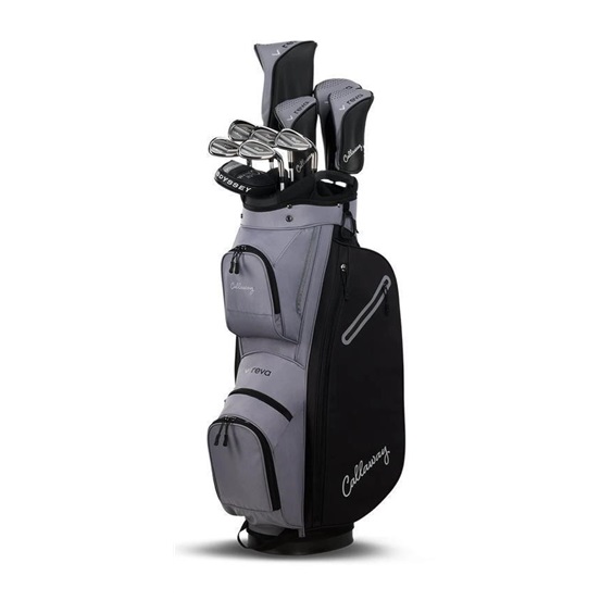 Callaway Reva 11PC Black damski zestaw golfowy 2026, grafit, torba cart