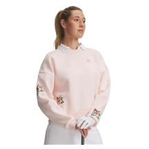 Under Armour Icon Golf Trip Crew bluza damska, różowa