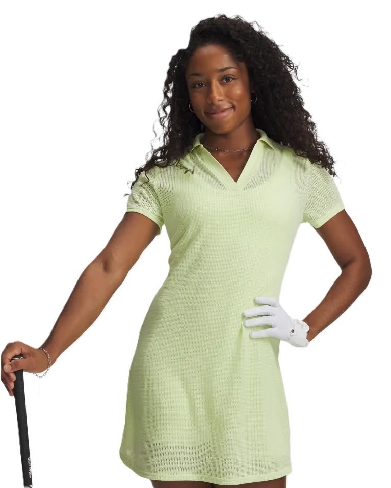 Under Armour UA Drive 2-in-1 sukienka golfowa, jasnozielona