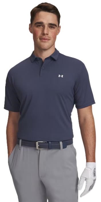 Under Armour Tee To Green Pique męskie polo, granatowe