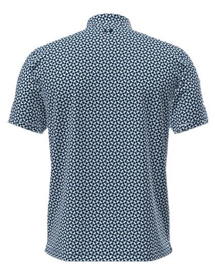 Under Armour T2G Printed męskie polo, niebiesko/białe