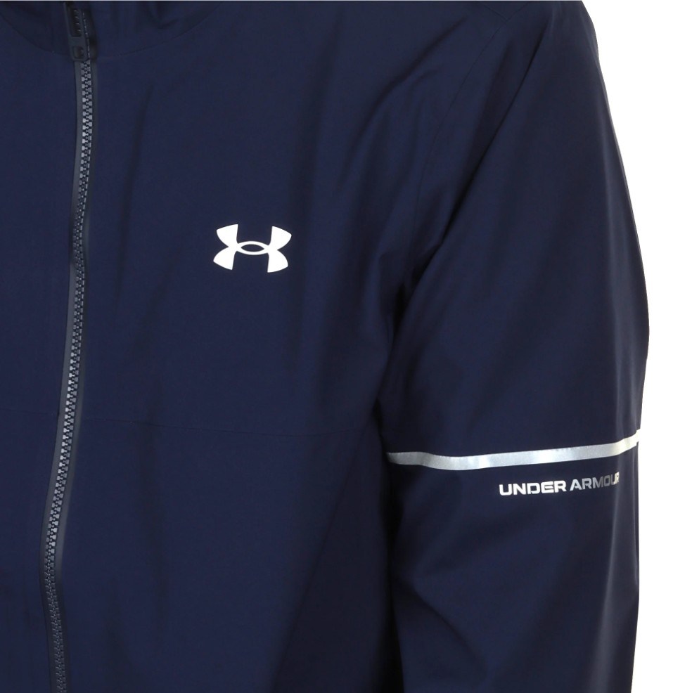 Under Armour Drive Rain męska kurtka wodoodporna, midnight navy/metallic silver